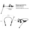 YouthWhisper Bone Conduction Headphones Bluetooth 5.0 with Noise-Canceling Boom Mic