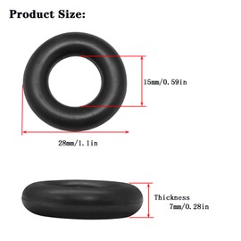 Fbshicung 10pcs Bobbin Winder Rubber Tires O Ring Compatible with Sewing Machine Singer 15-91, 66-16, 99K, 128-3,#15287