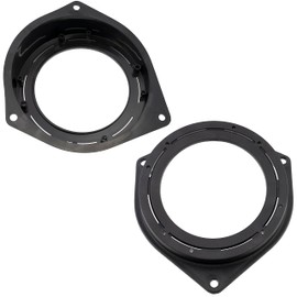 AERZETIX - C11573 Set of 2 Speaker Adapters 100/120 mm Compatible with Alfa Romeo Mito, Citroën Nemo, Fiat Bravo II, Opel Zafira A, B, Astra H, Corsa D, Vivaro A, Peugeot Bipper