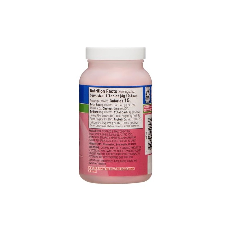 Relion Glucose Tablets - Fruit Punch Flavor - 50 counts