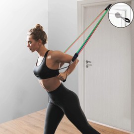 Door Anchor for Resistance Bands Door Anchor Attachment Door Jamb Anchor Secure Door Anchor System Heavy Duty Door Anchor for Fitness Workout Resistance Band Anchor(Larger/Without Damaging Door)