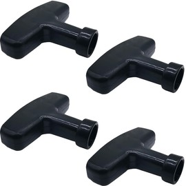 ZAMDOE Gasoline Engine Starter Handle Grip, Recoil Starter Pull Handle Replacement for Lawn Mower Generator Chainsaw Trimmer Edger Brush Cutter Engine Parts for HONDA GX110 GX120 etc 4 pcs