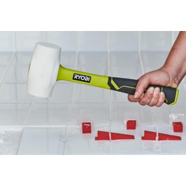 Ryobi RHHM450W 450gr Fibreglass Rubber Mallet (White)