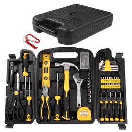 ELEVON Home Repair Tool Kit Socket Wrench General Home Auto Repair Tool Combination Package Mixed Tool Set Hand Tool Kit with Toolbox Storage Case 94 Piece
