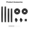 Jeasor Industrial Iron Pipe Clothes Hanging Bar DIY Wall-Mounted Garment