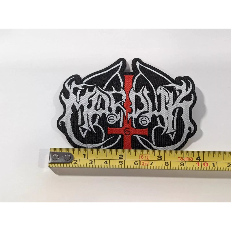 MARDUK - LOGO LASER CUTOUT WOVEN PATCH ~ BLACK METAL