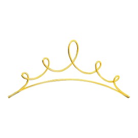 Urbraneco Crown Wall Sculpture - Elegant Metal Décor for Teen Girl Bedrooms & Princess-Themed Rooms