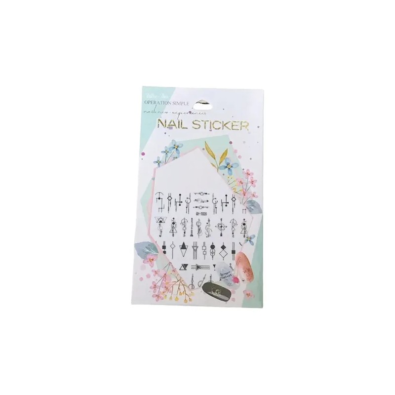 1000 Stickers Para Uñas Nail Sticker Paquete 12 Pzas