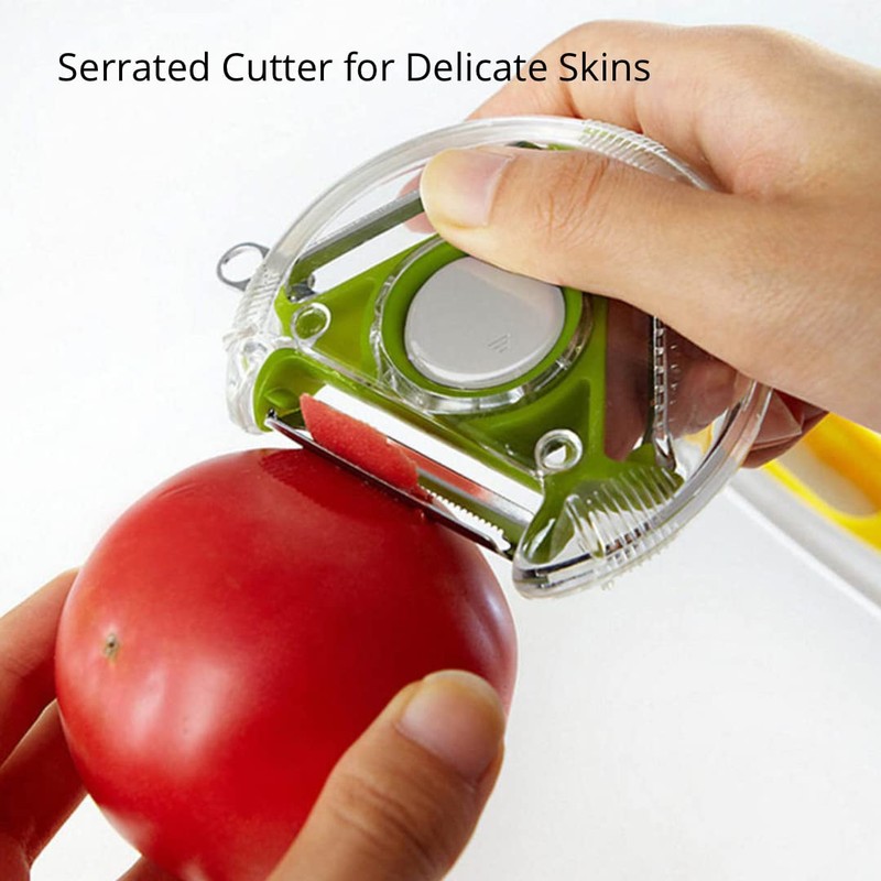 Apple Peeler “3 in 1” Multi-Functional Blades with a Button