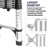 BOCOM 12.5 FT Aluminum Telescoping Ladder, Lightweight Multi-Purpose Collapsible Extension