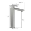 Single Handle Bathroom Faucet Single Hole with Pop up DrainSurface