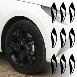 TOMALL Car Wheel Rim Vinyl Stickers Compatible with Hyundai 7th Gen Elantra 2020-2024 Delete Blackout Overlay Decals for Car Wheel Waterproof Modification Decoration Accessories (Black)