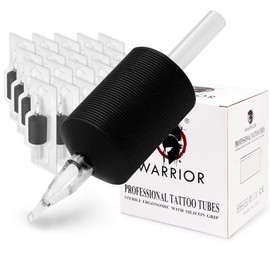 WARRIOR Tattoo Tubes / Disposable Tattoo Handle with Long Tip Soft Rubber 25 mm Diamond Shader Pack of 20 (1.0/5D)