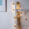 Lights4fun 16 Silver Ball Plug in Fairy String Lights Warm