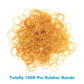 Selizo 1000Pcs Elastic Bands Small Rubber Bands Assorted for Office Bank Home and Various Purpose