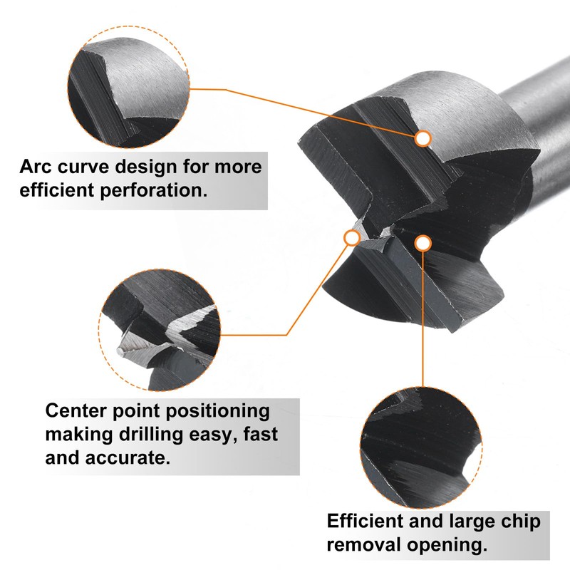 QUARKZMAN Forstner Drill Bit 13/16 Inch (20 mm) Carbon Steel