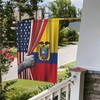 Ecuadorian Ecuador American Usa America Friendship Garden Flag 12x18 Double