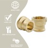 Bwintech 6 Pcs 1/2" Female to 3/4" Female BSP Thread