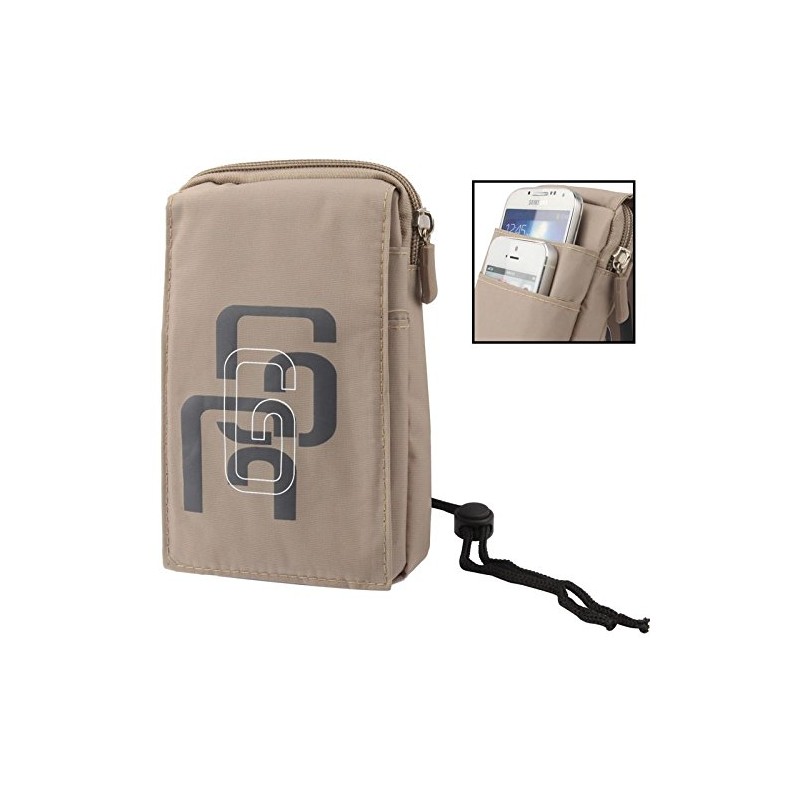 DFV mobile - Multi-Functional Vertical Stripes Pouch Bag Case Zipper