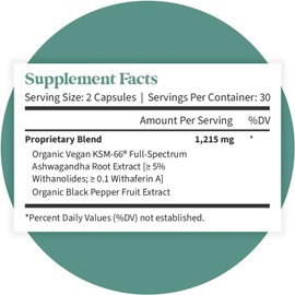 Pattern Wellness Ashwagandha Complex | KSM-66 & Black Pepper for Stress & Mood Support