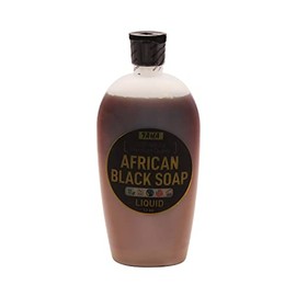 Taha African Liquid Black Soap, Organic & 100% Natural, Soothing & Moisturizing, Healthy Cleansing – Great for Blemishes, Acne, Dry Scalp, and More, Natural Scent, 13 Oz (Pack of 1)