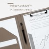 Binder A4 Clipboard Folder, Bi-Fold PU, Conference Pad Clip File,