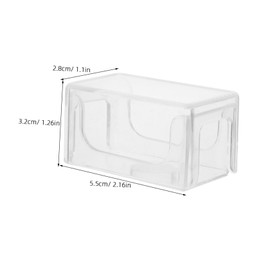 BESPORTBLE 3pcs Billiard Chalk Case Mini Portable Billiard Chalk Box Case Powder Holder Pool Snooker Sports Accessories Transparent