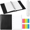 Feifeiya Mini 6 Ring Binder and 3 x 5 Inch