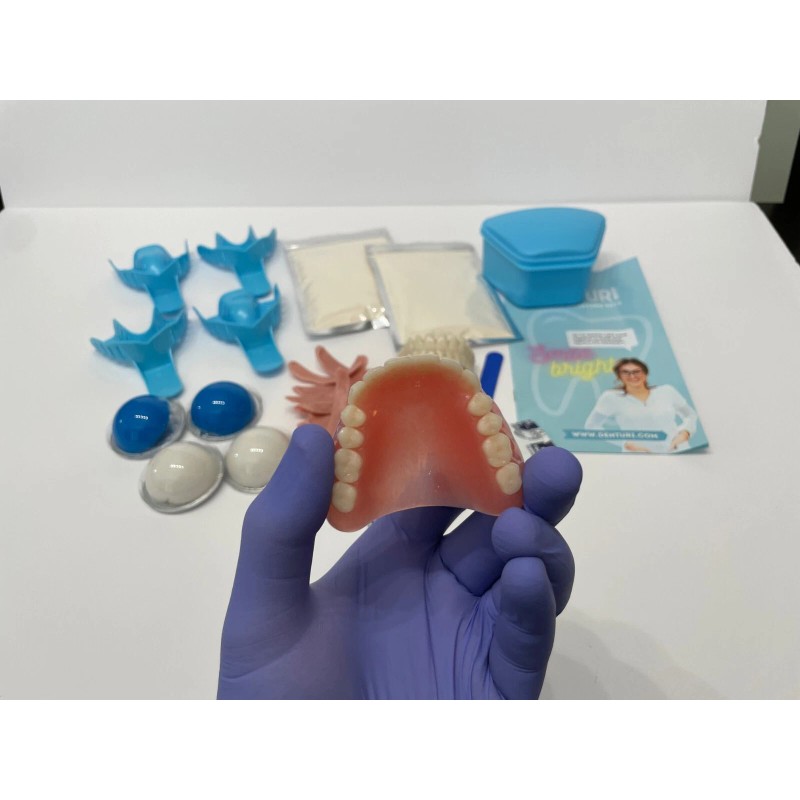 RenewaSmile DIY FULL DENTURES for beginners (ONE SIZE FITS ALL)