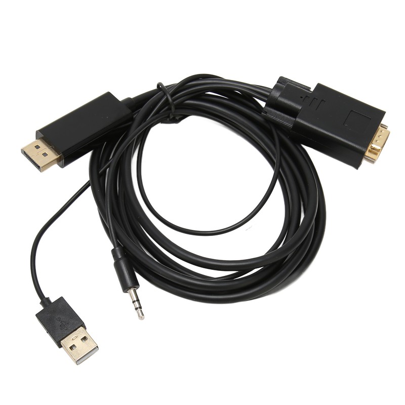 VGA to DP Connector Cable HD Video Converter Cable with