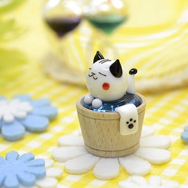Forkart Cute Handmade Glassware Bath Cat CYK1352