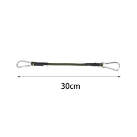 2 Pcs Elastic Bungee Cords With Carabiner Clips Bungee Straps for Tarpaulin Waterproof Heavy Duty Bungee Ropes for Caravan Camping Luggage Traveling Motorcycle Car Trunks Bicycle Securing (30cm)