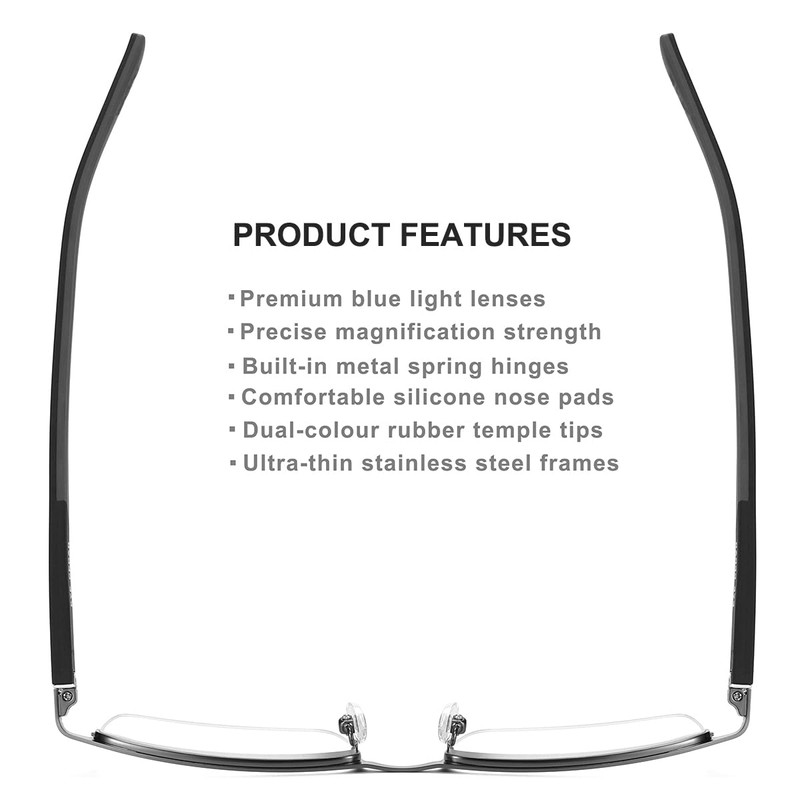 EYECEDAR 5 Pack Premium Blue Light Blocking Reading Glasses Men