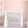 IWOWHERO Portable Crib Bed Net Cover with Installation Fit Nordic