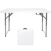 Go-Trio Folding Table 4/6/8 Foot, Foldable Table Adjustable Height Card