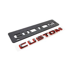 1Pc 2019-2023 Silverado 1500 Tailgate Custom Letter Logo Emblem 3D Badge Nameplate Replacement for Silverado (Red Black)