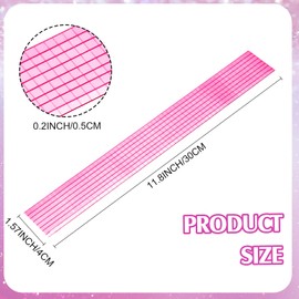 Queekay 4800 Pcs Self Adhesive Glass Mirror Mosaic Tiles 5 x 5 mm Disco Tiles Stickers for Crafts Small Square Mirror Tiles for DIY Craft Disco Balls Decoration(Pink)