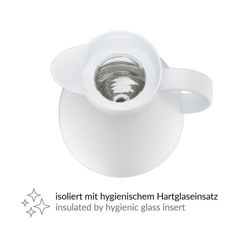 Insulated Flask 1 L Dan weiß gedeckt