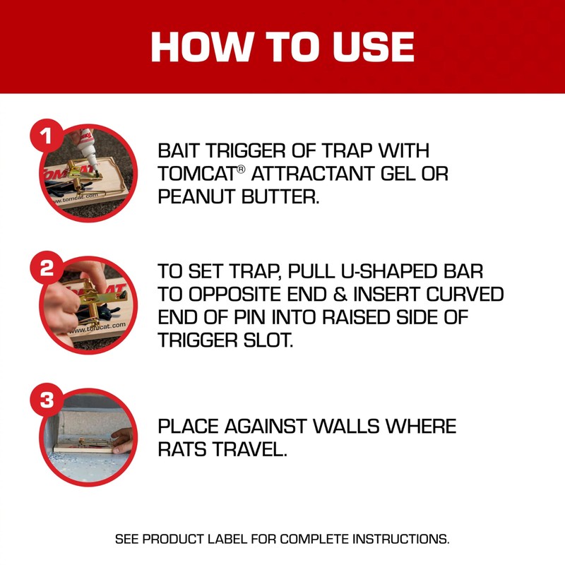 Tomcat Rat Trap (Wooden), 1 Trap