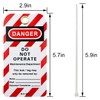 SAFBY Lockout Tagout Tags, 5.7"x2.9", OSHA Compliant, Loto Lock Out