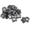 sourcing map Weld Nuts, M16 Square UNC Carbon Steel Machine