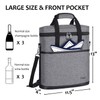 Tirrinia Insulated Wine Gift carrier - 3 Bottle Travel Wine