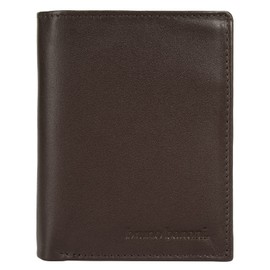 bruno banani Genuine Leather Men's Wallet RFID Protection, Pocket Size, Suitable for Everyday Use, Many Compartments, 021648, brown