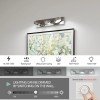 Modern Chrome LED Bathroom Vanity Light Fixtures, 3-Light Dimmable Wall