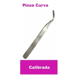 Beauty Tools Pinza Curva De Precisión Para Extensión De Pestañas Postizas