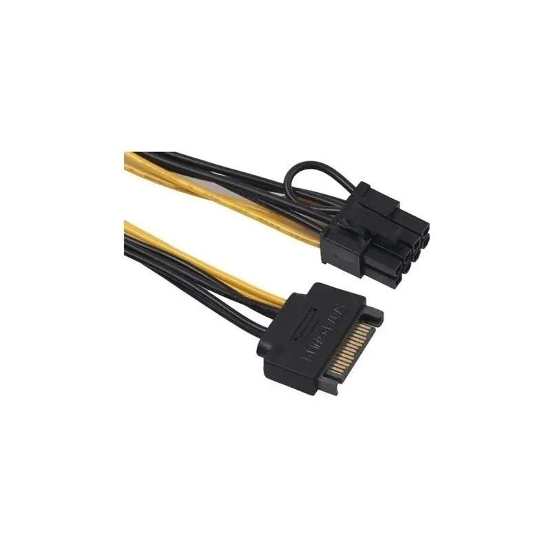 Cable Sata Macho 15 Pines A Pcie 8 Pines Para