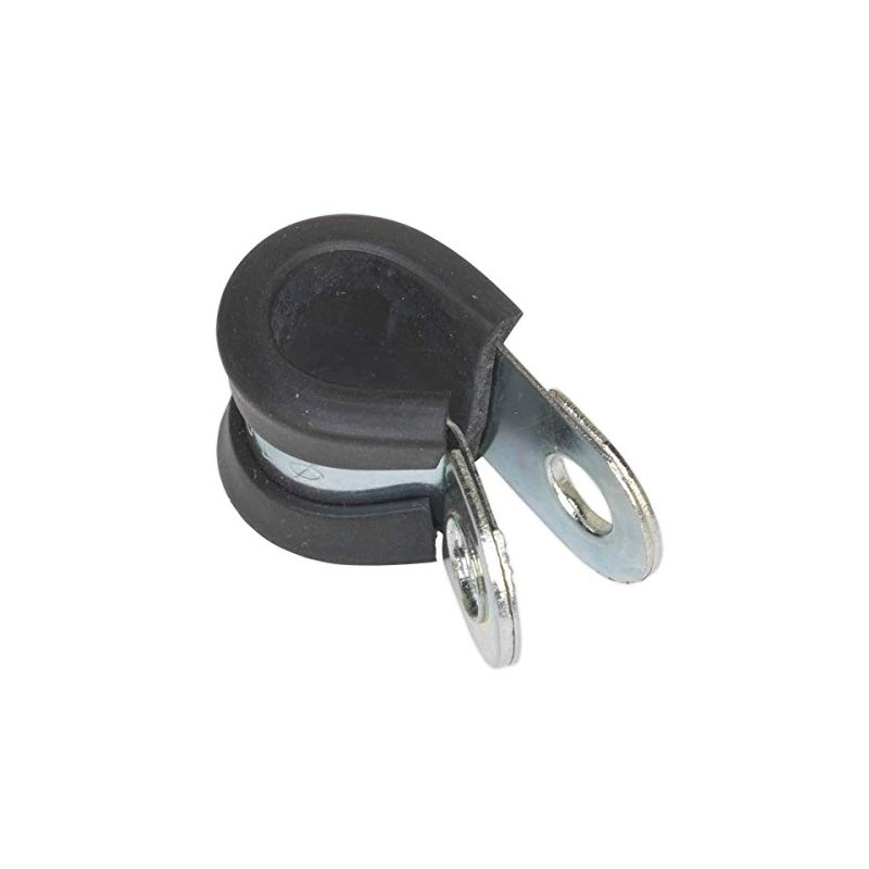 Sealey PCJ10 P-Clip Rubber Lined Ø10mm Pack of 25