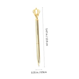 Operitacx Gel Pen Collection 0.7mm Metal Crown Pens for Kids Students and Artists