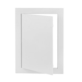 Teqooza 8x12 inch Plastic Access Panel for Drywall Ceiling Reinforced Plumbing Wall Access Doors Opening Flap Cover Plate Removable Hinged 20cm x 30cm, White