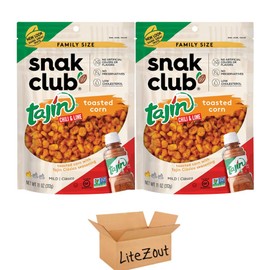 Tajin Seasoned Toasted Corn, Resealable Bag, 11oz, (2 pack), by Litezout